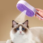 Portable Pet Brush Factory - Violet Multifunctional Silicone Spray Massage Steam