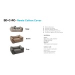 Orthopedic Pet Bed Manufacturer - Calming Ramie Cotton Linen Memory Foam