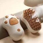 Pet Massage Brush Factory - Luxury ABS Material Battery Paw Print Spray Steam