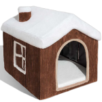 Dog House Supplier - Fashionable Christmas Cozy Snow House Warm Sponge