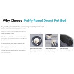 Removable Dog Bed Factory - Teddy Boucle Fabric Machine Washable Round Bed