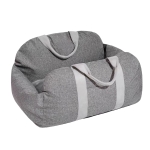 Light Grey Dog Car Seat Bed Manufacturer - Travel Carrier Attractive Print Pet Bed