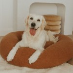 Puffy Dog Bed Factory - Washable Cozy Soft Fluffy Round Donut Pet Bed