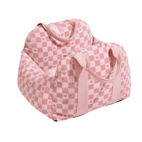 Pink Spot Dog Car Seat Bed Supplier - Travel Carrier Comfortable Pet Bed L Size
