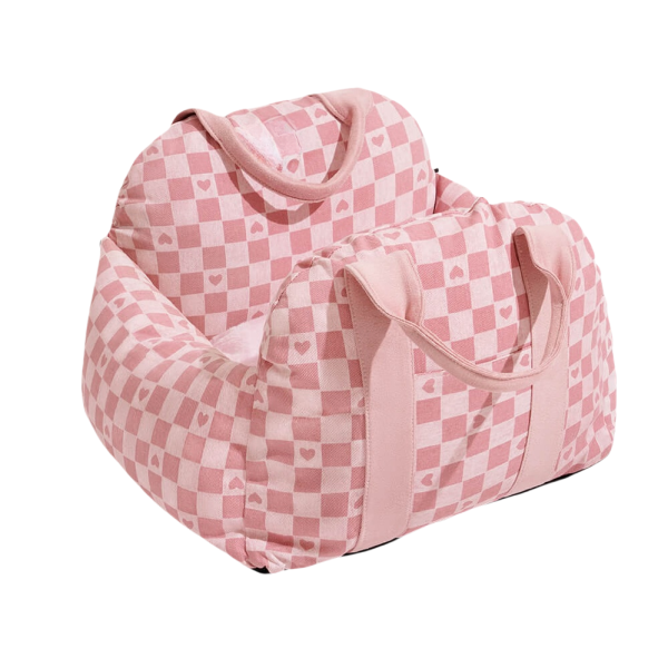 Pink Spot Dog Car Seat Bed Supplier - Travel Carrier Comfortable Pet Bed L Size