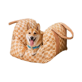 Gold Dog Car Seat Bed Factory - Travel Carrier Comfortable Pet Bed M Size