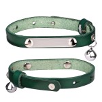 Cow Leather Pet Collar Manufacturer - Adjustable Personalized ID Plate Anti-Lost