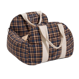 Brown Dog Car Seat Bed Factory - Print Pattern Travel Carrier Comfortable Bed