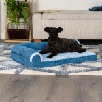 Cooling Gel Dog Bed Supplier - Extra Large Removable Bolsters Washable Cover