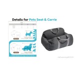 Grey Dog Car Seat Bed Supplier - Travel Carrier Comfortable Pet Bed M Size