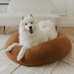 Puffy Dog Bed Factory - Washable Cozy Soft Fluffy Round Donut Pet Bed