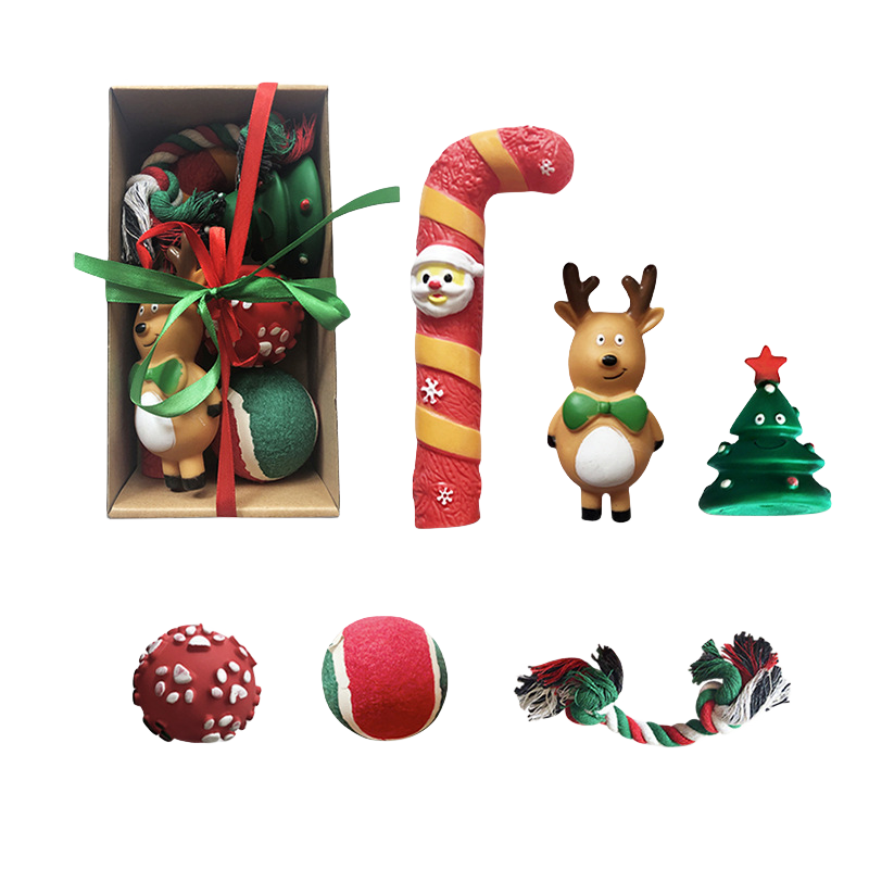 Christmas Dog Toy Factory - Squeaky Hide Seek Training Ball Gift Series