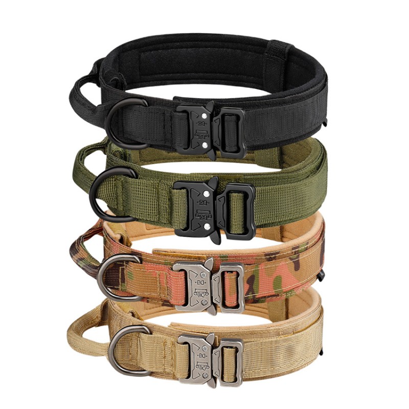 Multi-Color Dog Collar Manufacturer - Customizable Tactical Solid Pattern Nylon