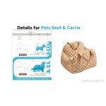 Gold Dog Car Seat Bed Factory - Travel Carrier Comfortable Pet Bed M Size