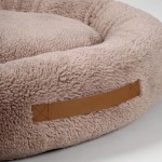 Round Donut Dog Bed Supplier - Soft Luxury Pet Cushion Furniture Solid Pattern