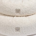 Removable Dog Bed Manufacturer - Fluffy Round Donuts Soft Puppy Large Bed