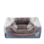 Cotton Pet Basket Supplier - Washable Warm Soft Cozy Medium Kennel Print