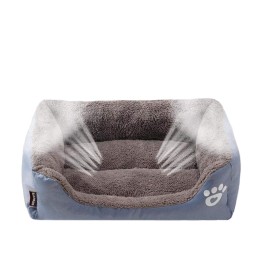 Cotton Pet Basket Supplier - Washable Warm Soft Cozy Medium Kennel Print
