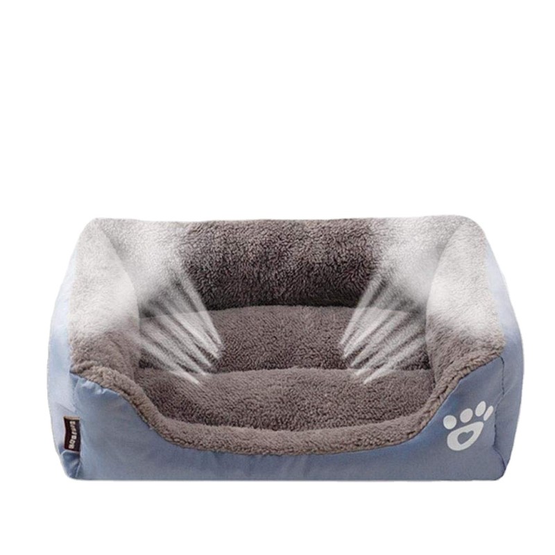 Cotton Pet Basket Supplier - Washable Warm Soft Cozy Medium Kennel Print