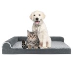 Cooling Gel Dog Bed Supplier - Extra Large Removable Bolsters Washable Cover