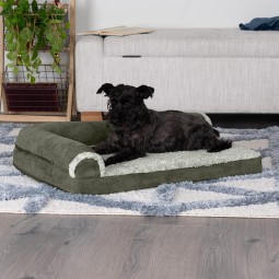Cooling Gel Dog Bed Supplier - Extra Large Removable Bolsters Washable Cover