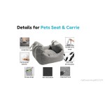 Grey Dog Car Seat Bed Manufacturer - Travel Carrier Comfortable Pet Bed L Size