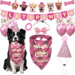 Dog Party Set Manufacturer - Birthday Triangle Scarf Hat Bowtie Banner Supplies