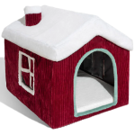 Dog House Supplier - Fashionable Christmas Cozy Snow House Warm Sponge
