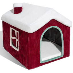 Dog House Supplier - Fashionable Christmas Cozy Snow House Warm Sponge