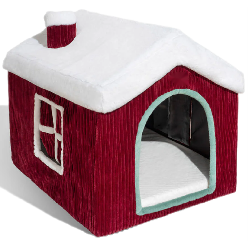 Dog House Supplier - Fashionable Christmas Cozy Snow House Warm Sponge
