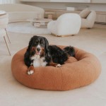 Puffy Dog Bed Factory - Washable Cozy Soft Fluffy Round Donut Pet Bed