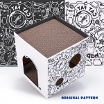 Corrugated Cat Bed Supplier - Lounge Bed with Training Toy Protective Scratcher