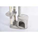 Cat Activity Tree Manufacturer - Modern Plush Perch Scratching Post