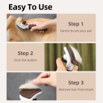 Self Cleaning Pet Brush Supplier - One Touch Design Fur Shedding