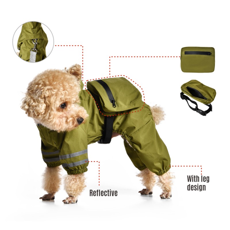 宠物雨衣供应商-定制logo认证防水豪华