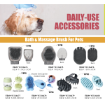 宠物花洒刷厂家-2025 TPR洗发水分配器按摩