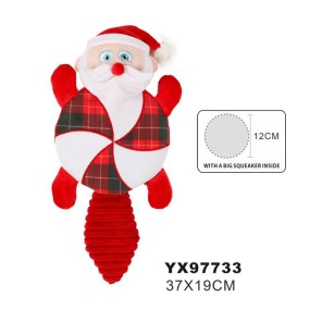 吱吱狗玩具厂家-圣诞互动绒面