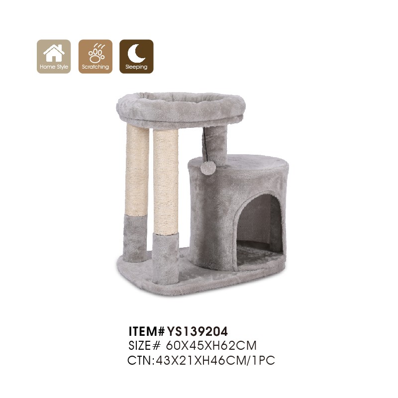 Cat Tree Supplier - Space Saving Sisal Post Compact Condo