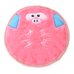 绒面狗玩具工厂-迷人粉色猪互动咬胶