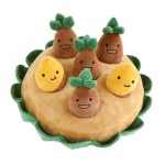 Plush Chew Toy Supplier - Bite-Resistant Bone Design Rope Dog with Squeaker