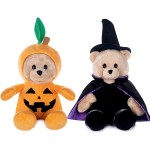 Halloween Plush Toy Supplier - Festival Animals Soft Bear Costume Wizard Hat