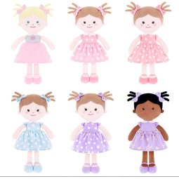 Fashion Girl Doll Manufacturer - Custom Cute Black Stuffed Doll Embroidered