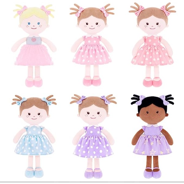 Fashion Girl Doll Manufacturer - Custom Cute Black Stuffed Doll Embroidered