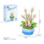 DIY Building Block Flowers Factory - 12 Styles Micro Particle Plastic Flower