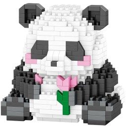 Mini Block Panda Supplier - Cute Plastic Micro Particle Building Puzzle Toy
