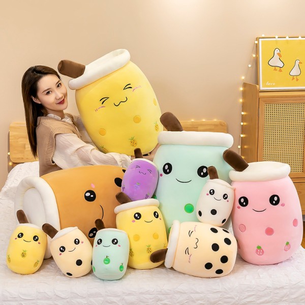 Plush Toy Manufacturer - IN STOCK Wholesale Kawaii Pearl Cup Shape Bubble Tea