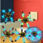 Gyro Toy Supplier - DIY Deformable Luminous Puzzle Mechanical Fingertips