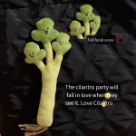 Vegetable Plush Pendant Manufacturer - Funny Coriander Realistic Backpack Keychain