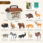 Safari Animal Toy Factory - Simulated Farm Mini Plastic Wild Animal World DIY