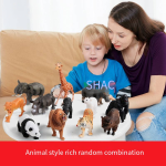 Safari Animal Toy Factory - Simulated Farm Mini Plastic Wild Animal World DIY